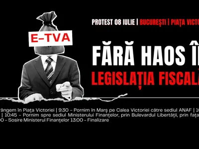 Protest al contabililor împotriva ordonanței privind e-TVA Foto: Facebook