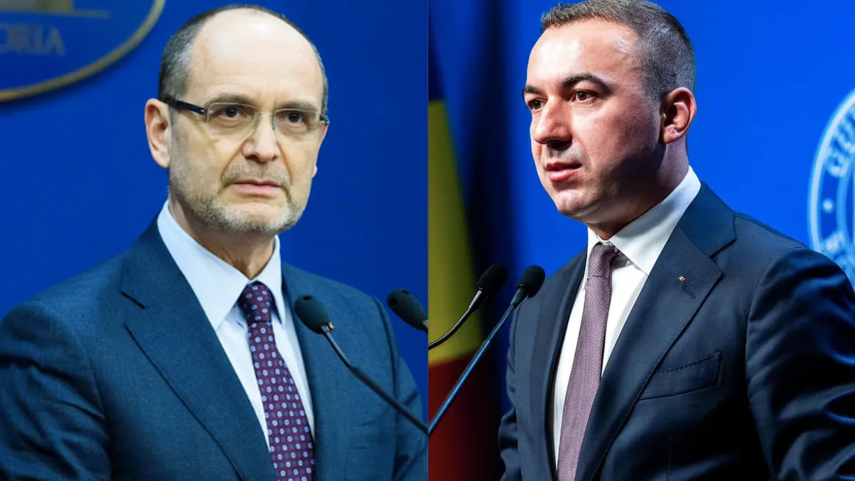 Fonduri pentru cercetare, "vămuite" de UEFISCDI prin Adrian Curaj și ministrul Bogdan Ivan (dreapta) (sursa: gov.ro)