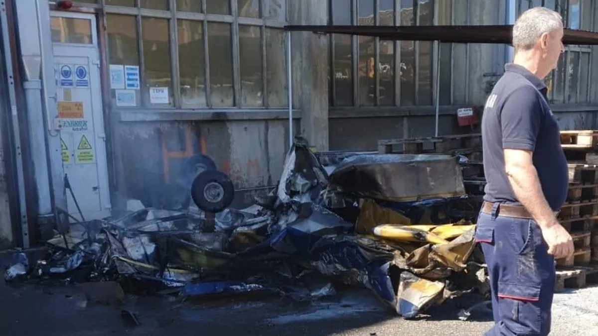 Arad, accident aviatic mortal, două victime (sursa: Express de Banat)