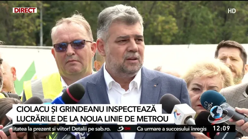 Magistrala 6 de metrou, spre Otopeni, în aer Foto: captură video