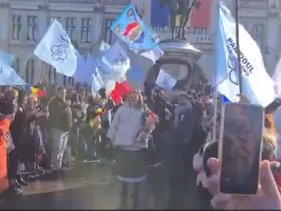 Șoșoacă și-a organizat la Iași primire de președinte Foto: Captură video