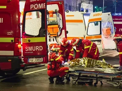 A sărit de la etaj ca să scape de un client agresiv (sursa: Facebook/IGSU - Inspectoratul General pentru Situatii de Urgenta, Romania﻿)