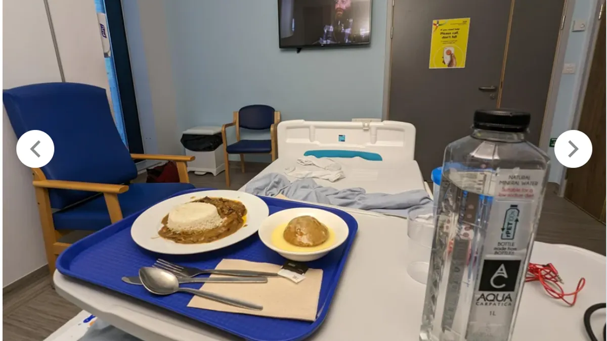 Meniu cu 27 de opțiuni, la un spital de stat Foto: Reddit