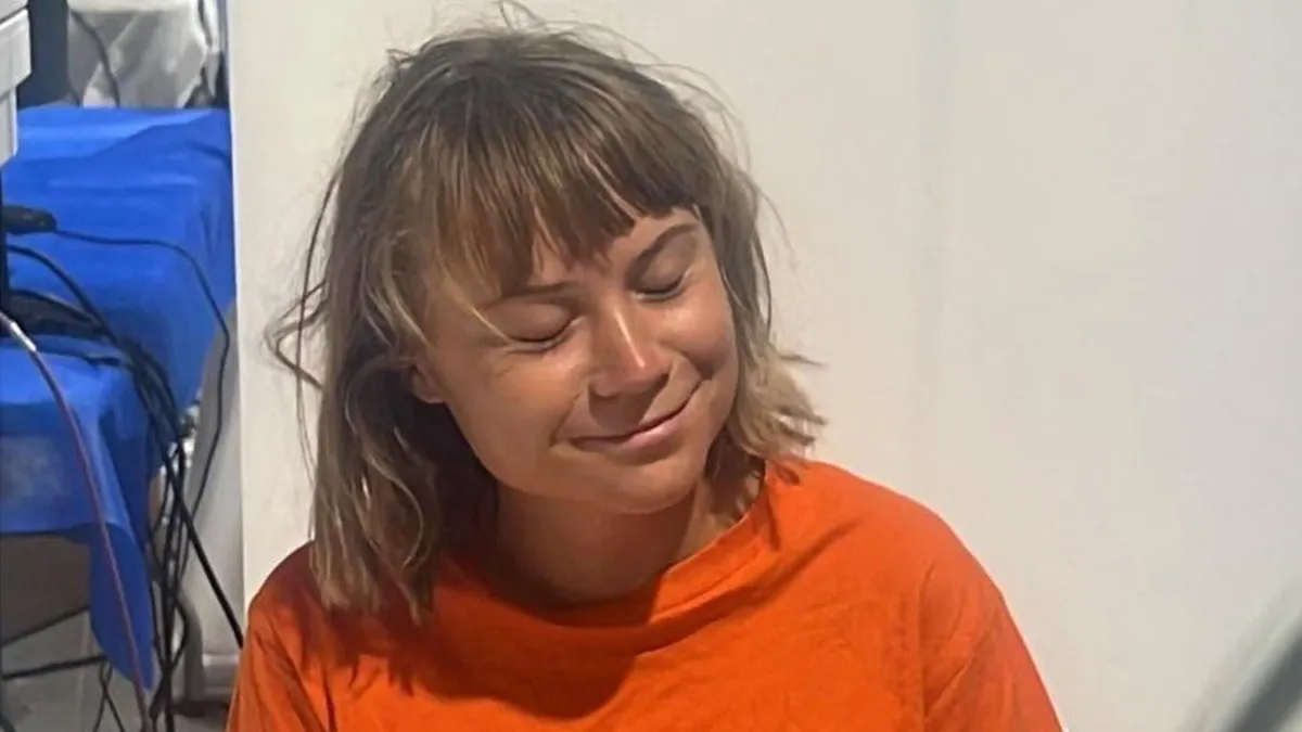 Greta Thunberg denunță condițiile detenției israeliene (sursa: MAE Israel)