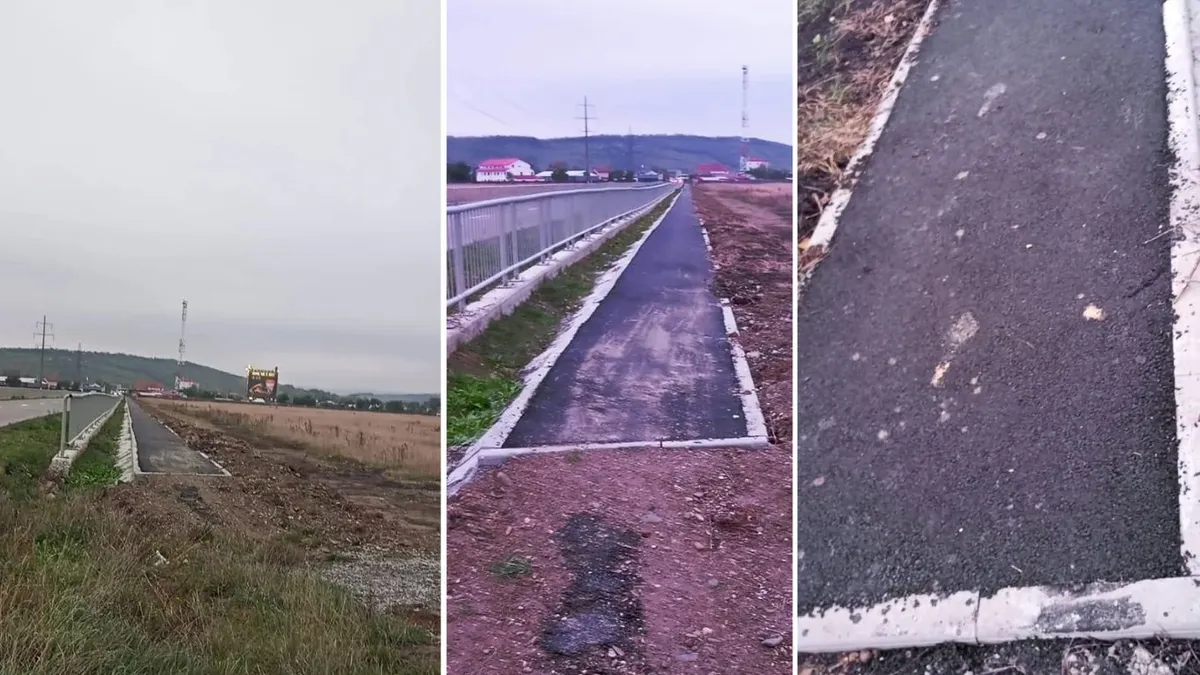 Pistă de biciclete construită la Podu Iloaiei