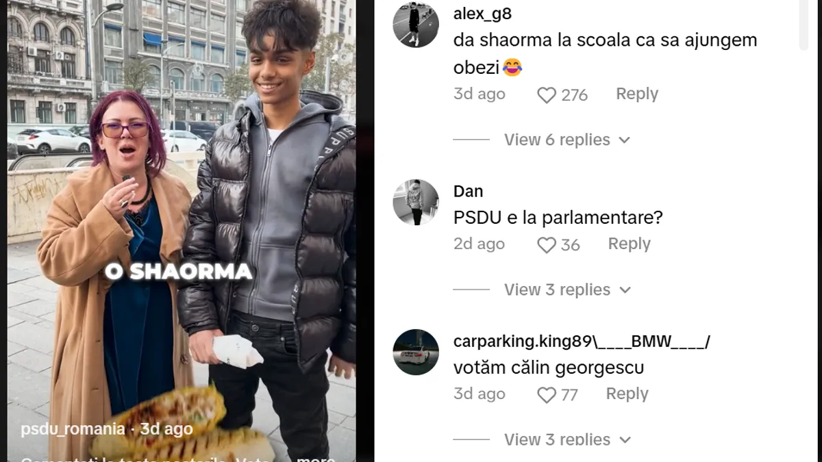 PSD Unit a promis șaorma în școli Foto: captură video