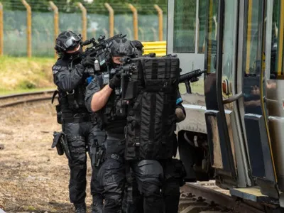 Atac într-un tren lângă Cambridge (sursa: Facebook/British Transport Police)