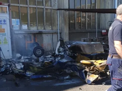 Arad, accident aviatic mortal, două victime (sursa: Express de Banat)