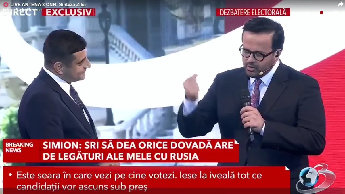 Antena 3, emisiune propagandistică pentru Simion Foto: captură video