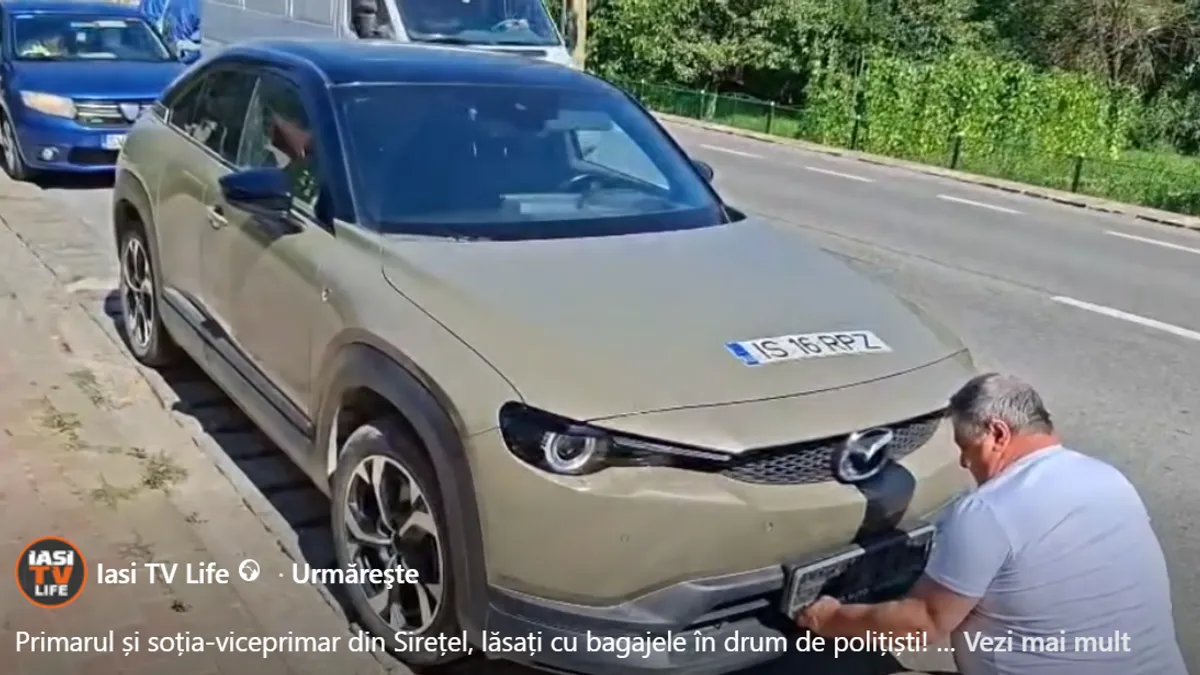 VIDEO Primarul PSD din Sirețel a plecat în vacanță cu viceprimarul, soția sa, și mașina primăriei - fără RCA – poza 1