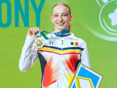 Ana Bărbosu, campioană europeană la sol (sursa: Facebook/European Gymnastics)