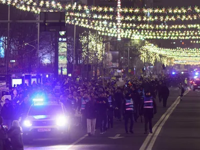 Proteste pentru apărarea justiției, a  cincea seară (sursa: Inquam Photos/Octav Ganea)