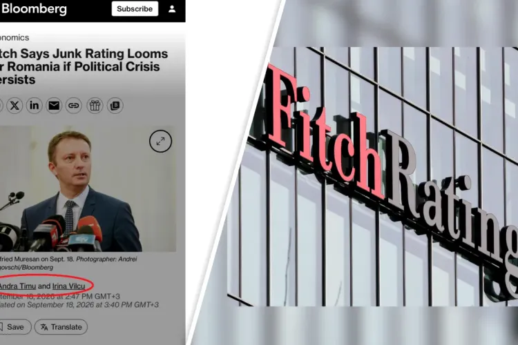 Cum funcționează propaganda PSD: atac identic în Gândul și Realitatea împotriva Bloomberg, după ce a scris că Fitch amenință România cu retrogradarea la junk