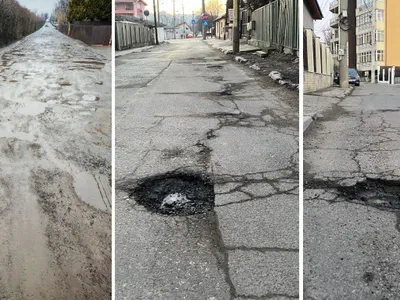 Cratere lunare și praf stelar pe străzi din Iași, dar Poliția Rutieră nu permite asfaltarea (sursa: ziaruldeiasi.ro)