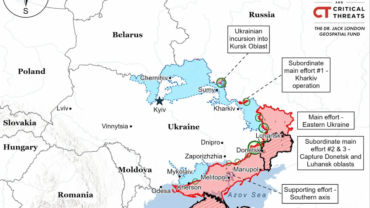 Consecințele retragerii sprijinului SUA pentru Ucraina (sursa: understandingwar.org)