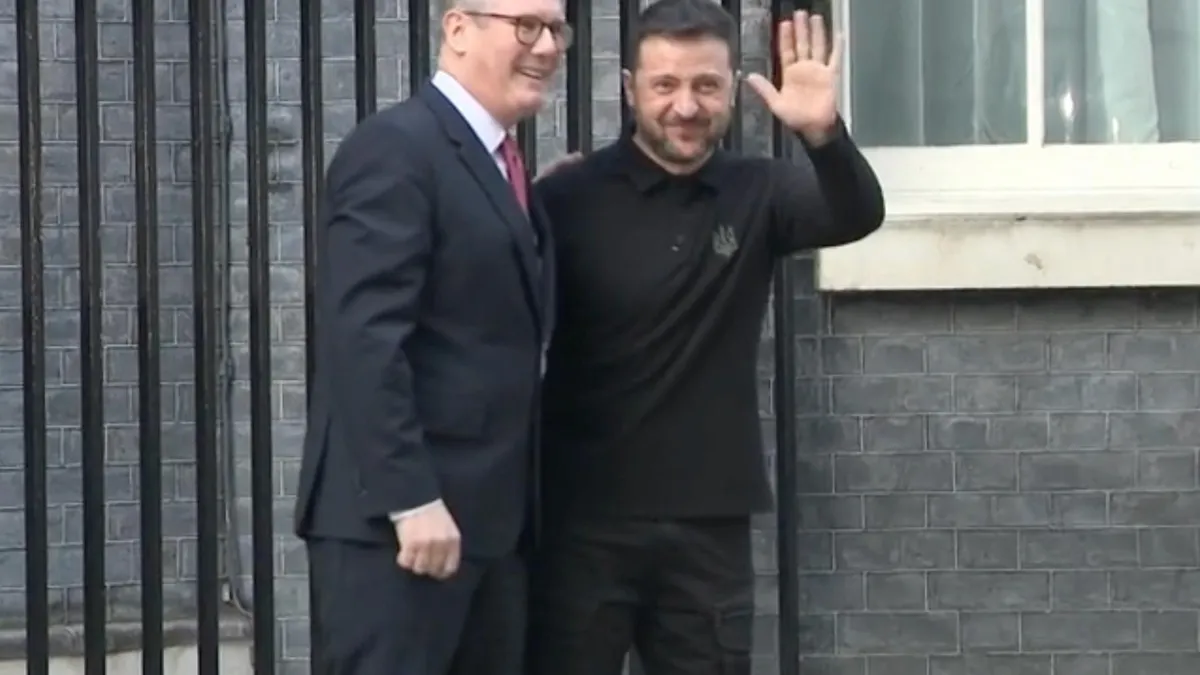 Zelenski, primire călduroasă în Marea Britanie (sursa: BBC)