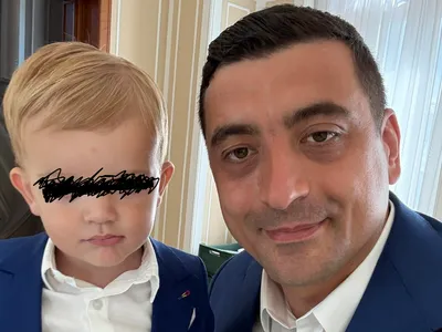 George Simion își folosește copilul online (sursa: Facebook/George Simion)
