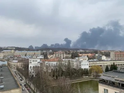 Explozii puternice la Lvov (vestul Ucrainei) (sursa: BBC)