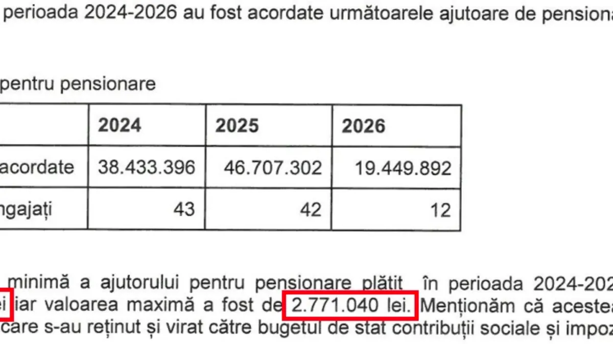 bonus de pensionare document ROMATSA