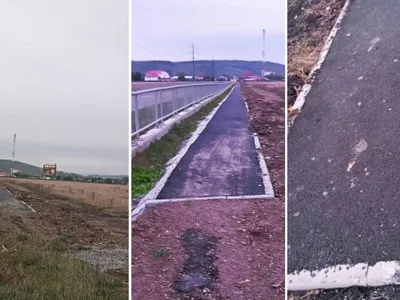 Pistă de biciclete terminată în câmp: o primărie a construit o parte, comuna învecinată nu are bani s-o continue