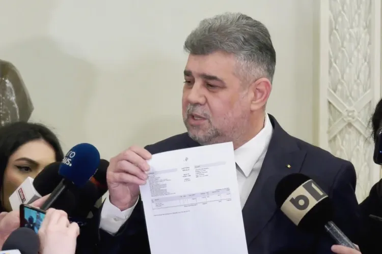 Ciolacu prezintă documente privind zborurile Nordis (sursa: Facebook/Marcel Ciolacu)