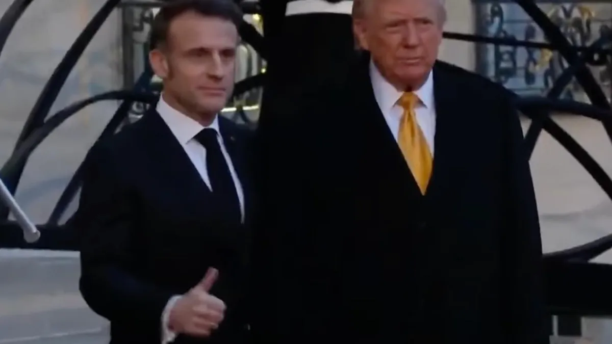 Macron, întâlnire cu Trump și Zelenski (sursa: YouTube/MN)