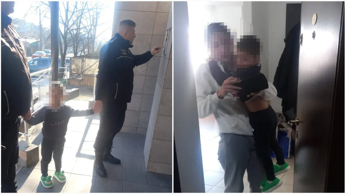 Copilul de patru ani pierdut de educatoare a hălăduit singur zeci de minute la minus cinci grade, îmbrăcat de interior (sursa: Facebook/24iasi)