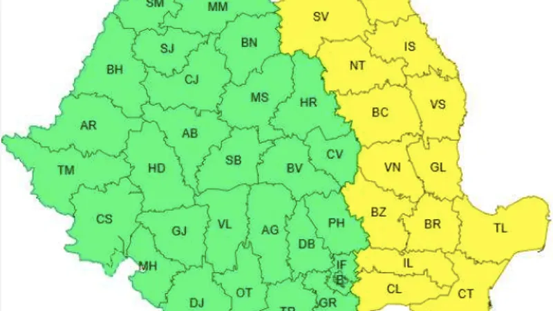 Ninsori, viscol, ger în estul României (sursa: meteoromania.ro)