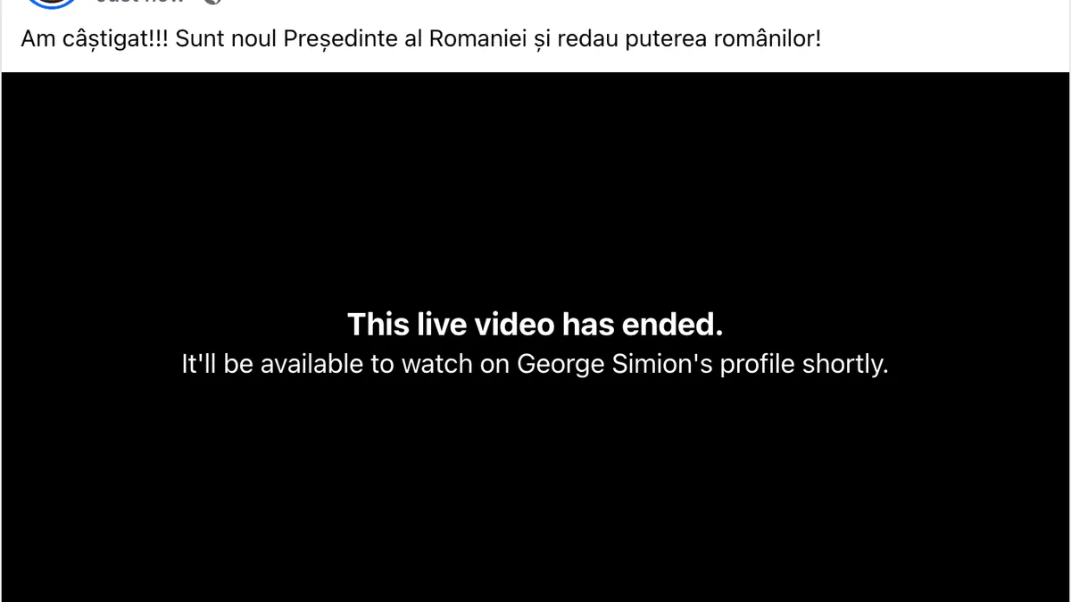 George Simion susține că este președinte (sursa: Facebook/George Simion)