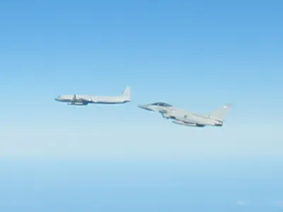 Avioane rusești, interceptate deasupra Mării Baltice (sursa: raf.mod.uk)