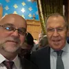 Mihai Lauruc, legături puternice în Rusia. Aici, împreună cu ministrul de Externe, Serghei Lavrov (dreapta) (sursa: Facebook/Михаило Лаурук)