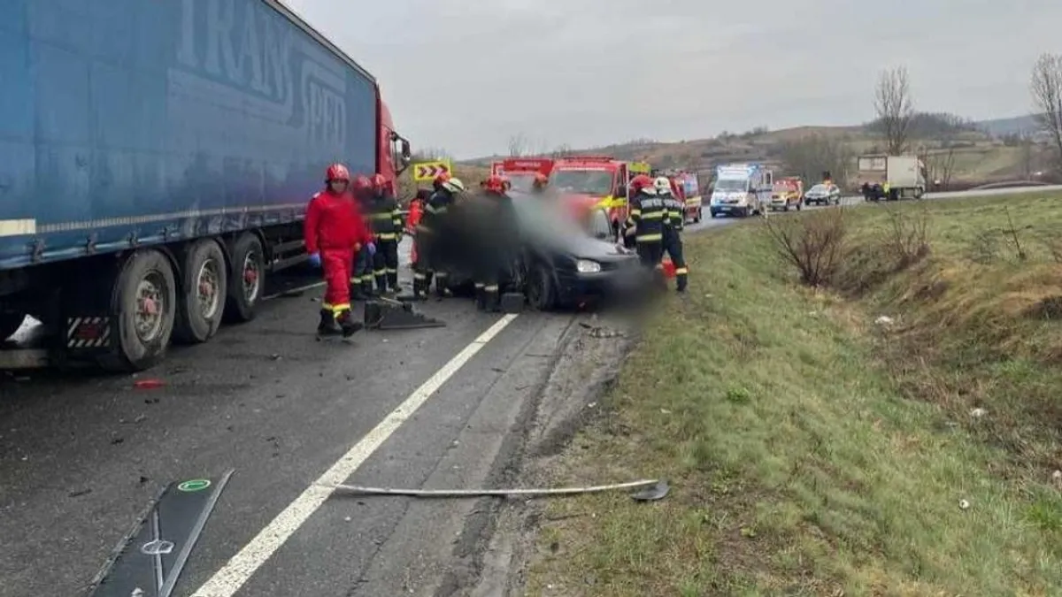 Accident rutier în Cluj, cinci morți (sursa: ISU Cluj)