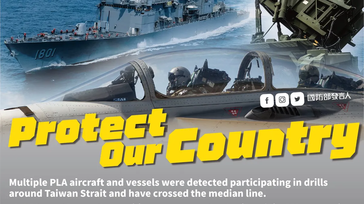Taiwan: Xi Jinping, enorm de frustrat (sursa: Twitter/國防部 Ministry of National Defense, R.O.C.)