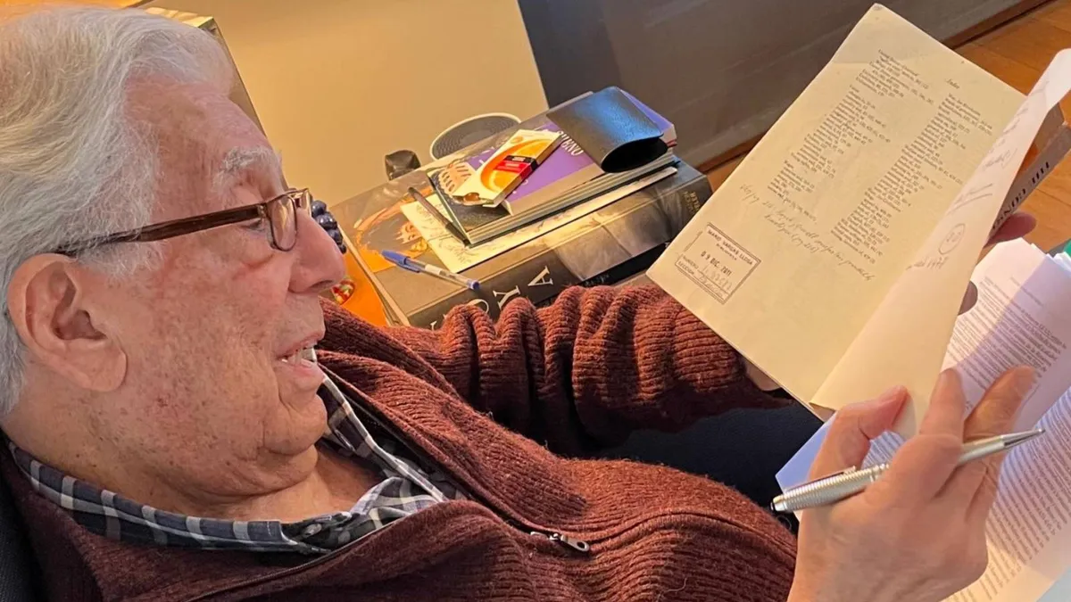 Mario Vargas Llosa, final de drum (sursa: X/Álvaro Vargas Llosa)