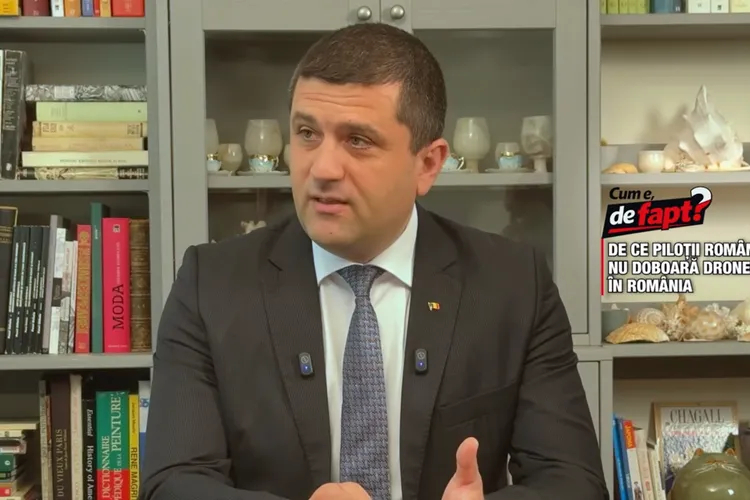 Ministrul Apărării, Radu Miruță, a explicat de ce piloții militari români nu doboară drone în România, dar o fac în alte țări (sursa: DeFapt.ro)