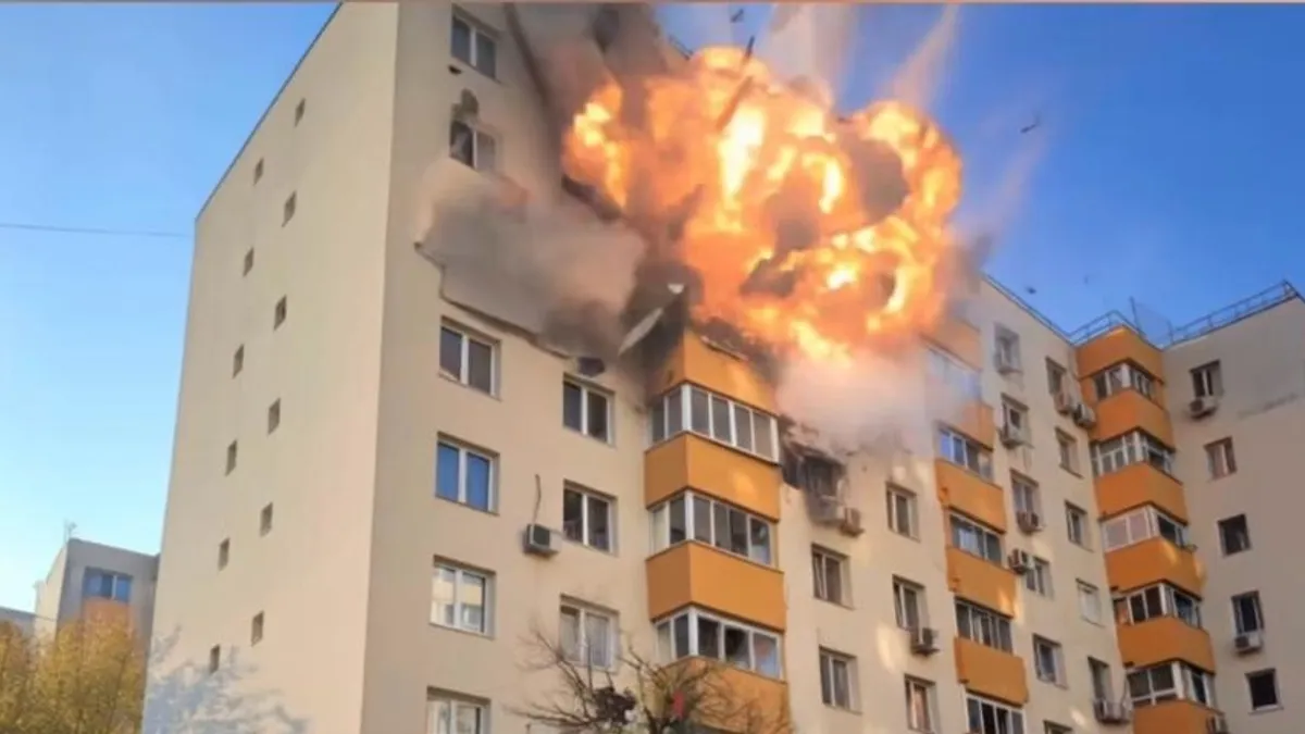 Explozia din Rahova, versiunea grafică (sursa: Observator)