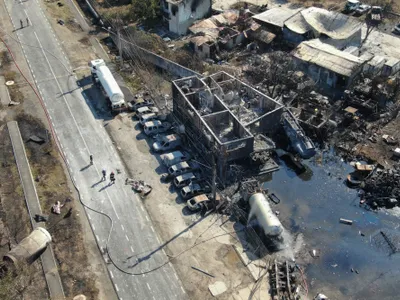 Explozia de la Crevedia i-a șocat pe piloții care survolau România Foto: Inquam/ George Călin