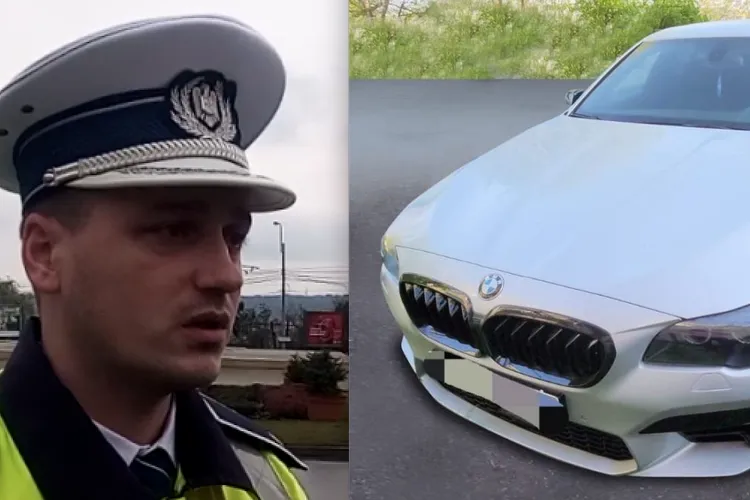 Șeful Poliției Rutiere, BMW de bombardier (sursa: ziaruldeiasi.ro)