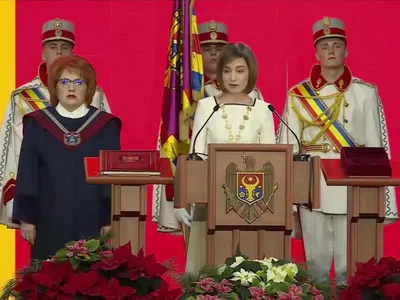 Ceremonia de învestire a Maiei Sandu (sursa: Facebook/Maia Sandu)