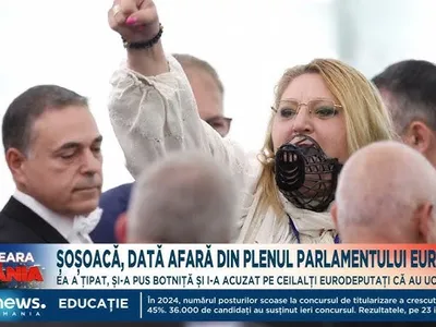 Șoșoacă, expulzată șapte zile din Parlamentul European Foto: Captură video