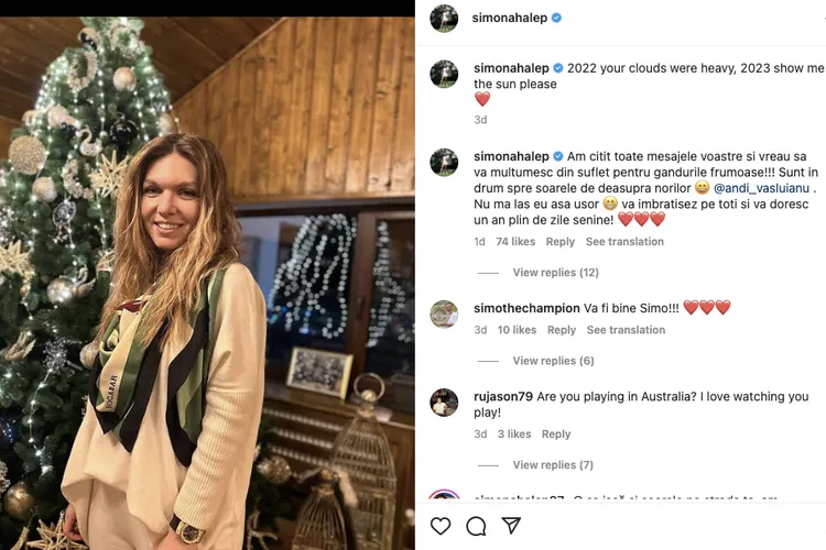 Halep, aproape să scape de dopaj (sursa: Instagram/Simona Halep)