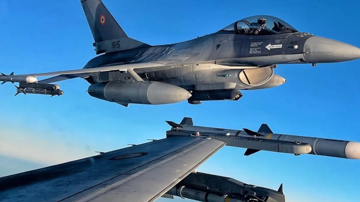 Alertă în Tulcea, F-16 ridicate de la sol (sursa: Forțele Armate Române)