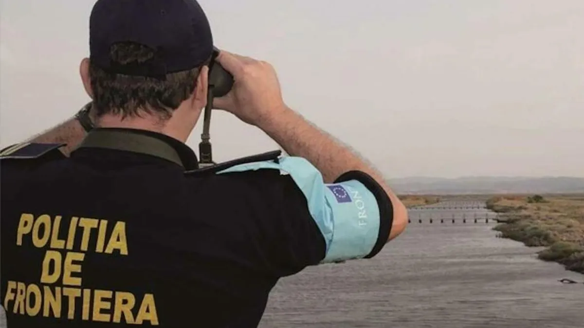 Fragmente de dronă rusească în Deltă (sursa: Poliția de Frontieră)