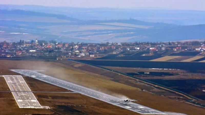 Pista aeroportului, blocată de case ilegale (sursa: ziaruldeiasi.ro)