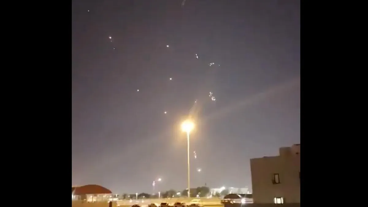 Bază americană (Qatar), atacată de Iran (sursa: X/IRNA News Agency)