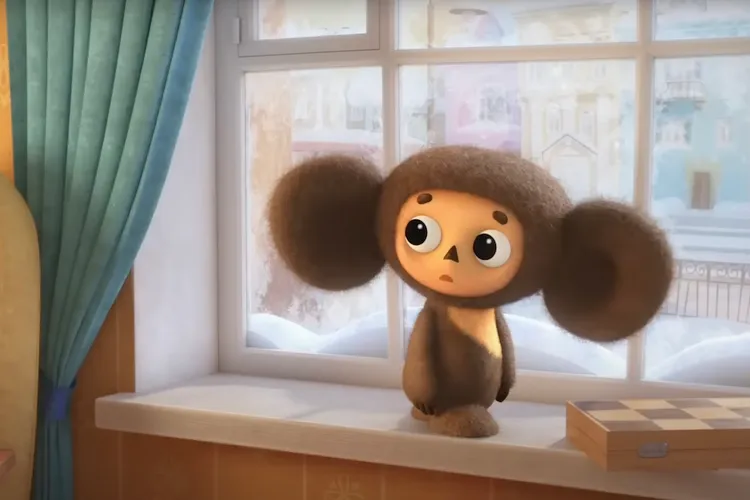 Personajul Ceburașka, armă de propagandă rusă (sursa: ilpost.it/youtube)