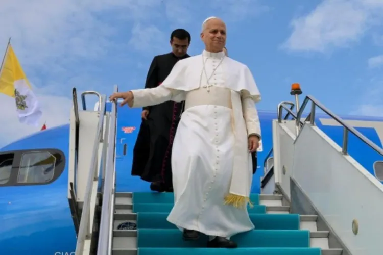 Aeronava papală, afectată de actualizarea de software (sursa: Facebook/Vatican News)