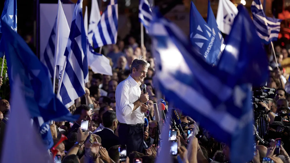 În Grecia, partidul premierului Mitsotakis câștigă majoritatea Foto: Twitter