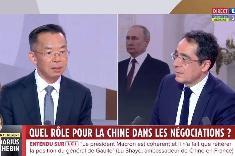 China ignoră total discuțiile cu Macron (sursa: Twitter/LCI)