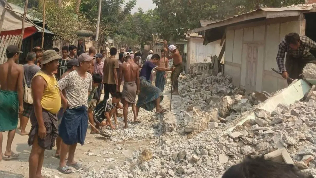 Junta militară din Myanmar continuă atacurile (sursa: X/National Unity Government Myanmar)